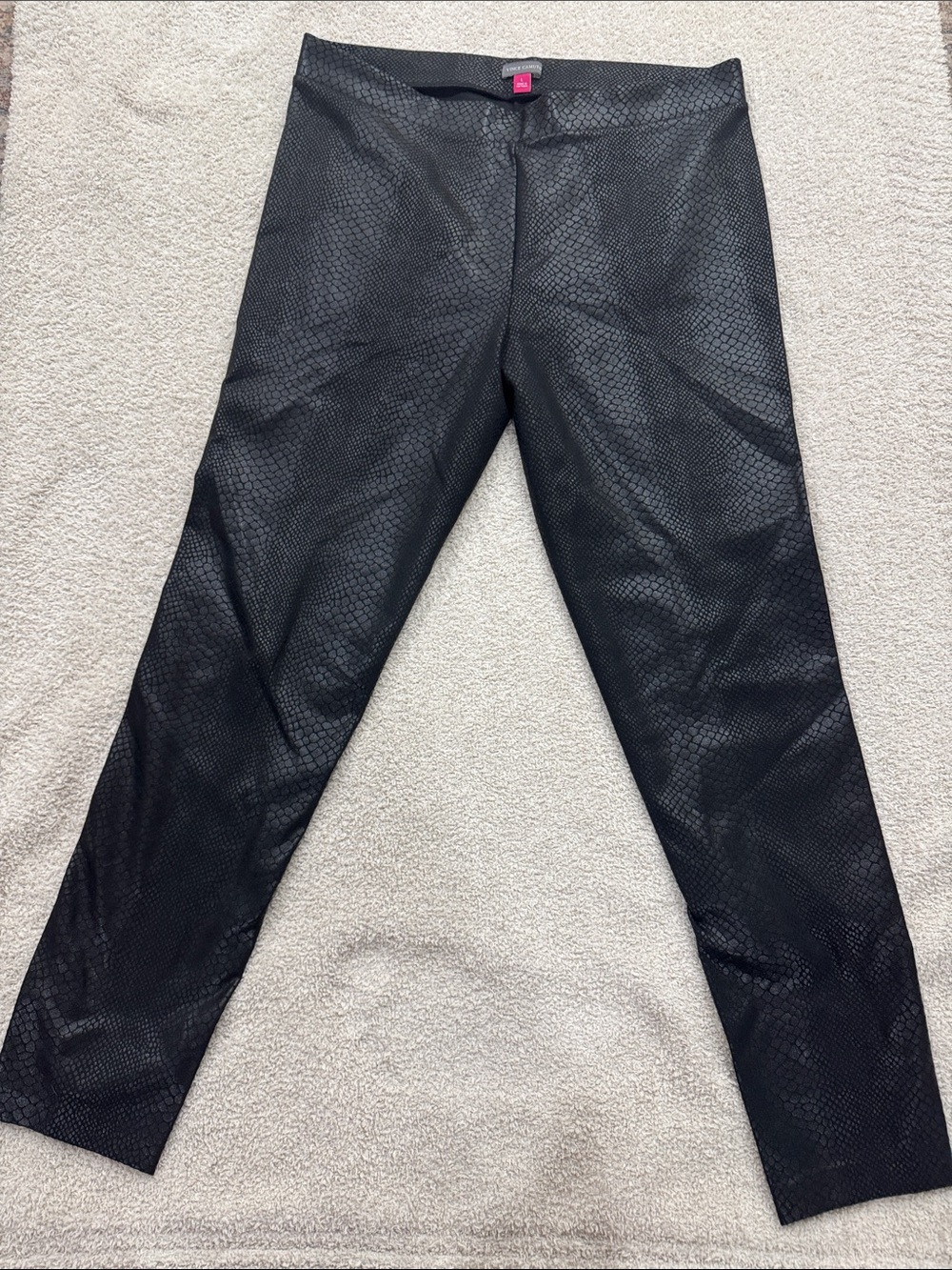 Vince Camuto Black Faux-Snake Skinny Jeans - Women's Stretch Leggings large